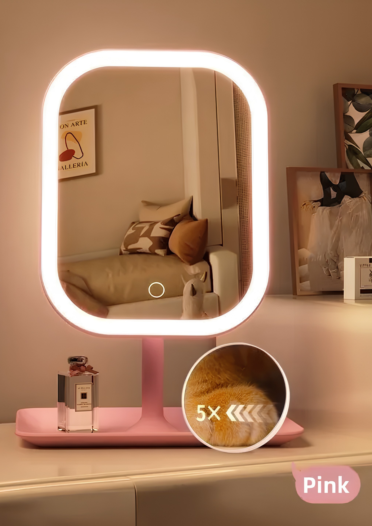 LED Vanity Makeup Mirror | 5x Magnifying Mirror